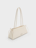 CHARLES & KEITH Women Hazel Bow Shoulder Bag_Cream