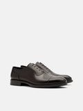 PEDRO Altitude Lightweight Burnished Leather Oxford Shoes - Dark Brown