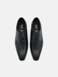 PEDRO Altitude Lightweight Embossed Leather Derby Shoes - Black