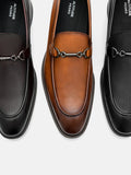 PEDRO Altitude Lightweight Leather Horsebit Loafers - Dark Brown