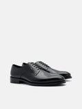 PEDRO Boxed Leather Derby Shoes - Black