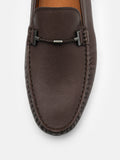 PEDRO Robert Leather Driving Shoe-Dark Brown