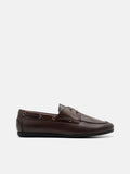 PEDRO Leather Boat Shoes - Brown