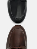 PEDRO Leather Boat Shoes - Brown