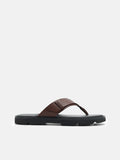 PEDRO Thong Sandals - Dark Brown