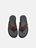 PEDRO Thong Sandals - Dark Brown
