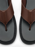 PEDRO Thong Sandals - Dark Brown