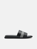 PEDRO Banded Slide Sandals - Black