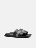PEDRO Banded Slide Sandals - Black
