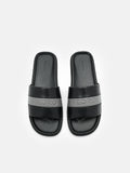 PEDRO Banded Slide Sandals - Black