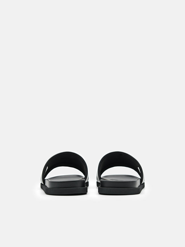 PEDRO Banded Slide Sandals - Black