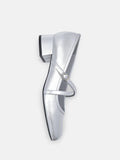 PEDRO Sonoya Mary Jane Pumps - Silver