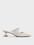 Asymmetric Sculptural Heel Pumps_White