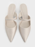 Asymmetric Sculptural Heel Pumps_White