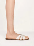 CHARLES & KEITH Belted Slide Sandals_White