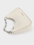 Lane Chain-Link Shoulder Bag_Cream