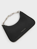 Lane Chain-Link Shoulder Bag_Noir