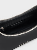 Lane Chain-Link Shoulder Bag_Noir