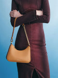 Lane Chain-Link Shoulder Bag_Russet Brown
