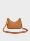 Lane Chain-Link Shoulder Bag_Russet Brown