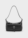 Bryna Belted Shoulder Bag_Noir
