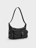 Bryna Belted Shoulder Bag_Noir