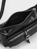 Bryna Belted Shoulder Bag_Noir