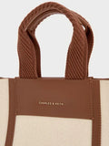 Mini Shalia Canvas Tote Bag_Beige Canvas
