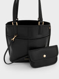 Addison Knotted-Rope Reversible Tote Bag_Black