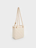 Alva Quilted Braided-Strap Shoulder Bag_Cream