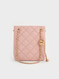 Alva Quilted Braided-Strap Shoulder Bag _Light Pink