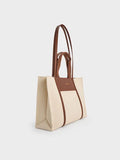 Shalia Canvas Tote Bag _Beige Canvas
