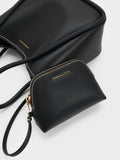 CHARLES & KEITH Women Mini Lyla Tubular Tote Bag -Black
