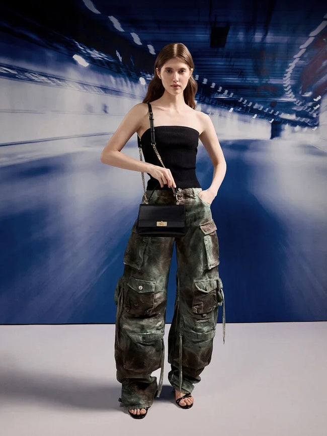 CHARLES & KEITH Lennie Chain-Strap Top Handle Bag_Black