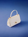 CHARLES & KEITH Lennie Chain-Strap Top Handle Bag_Cream