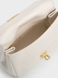 CHARLES & KEITH Lennie Chain-Strap Top Handle Bag_Cream