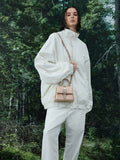 Satin Crystal-Buckle Belted Top Handle Bag_Sunset Nude