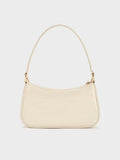 Elspeth Croc-Effect Chain-Link Shoulder Bag _Cream Croco