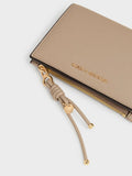CHARLES & KEITH Women Everleigh Wallet - Taupe -Taupe