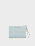CHARLES & KEITH Women Everleigh Wallet - Sea Salt Blue -Sea Salt Blue