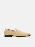 PEDRO Woven Raffia Loafers-Sand