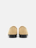 PEDRO Woven Raffia Loafers-Sand