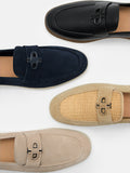 PEDRO Icon Suede Loafers - Navy