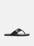 PEDRO Buckle Thong Sandals - Black
