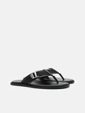 PEDRO Buckle Thong Sandals - Black