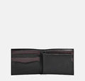PEDRO Embossed Leather Bi-Fold Wallet-Black