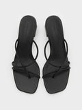 Strappy Toe-Ring Block-Heel Sandals_Black