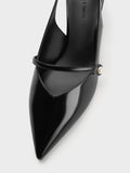 Helena Pearl Slingback Kitten Heel_Black Box