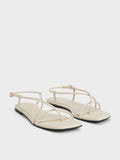 Strappy Crossover Slingback Sandals_Chalk