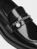 Braided-Chain Metallic-Accent Loafers_Black Box